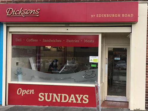 Dicksons shop front